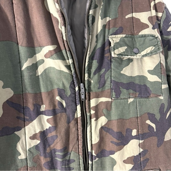 Vintage Black Sheep Camo Insulated Coveralls Jumpsuit Medium Hunting Utility - Picture 4 of 9